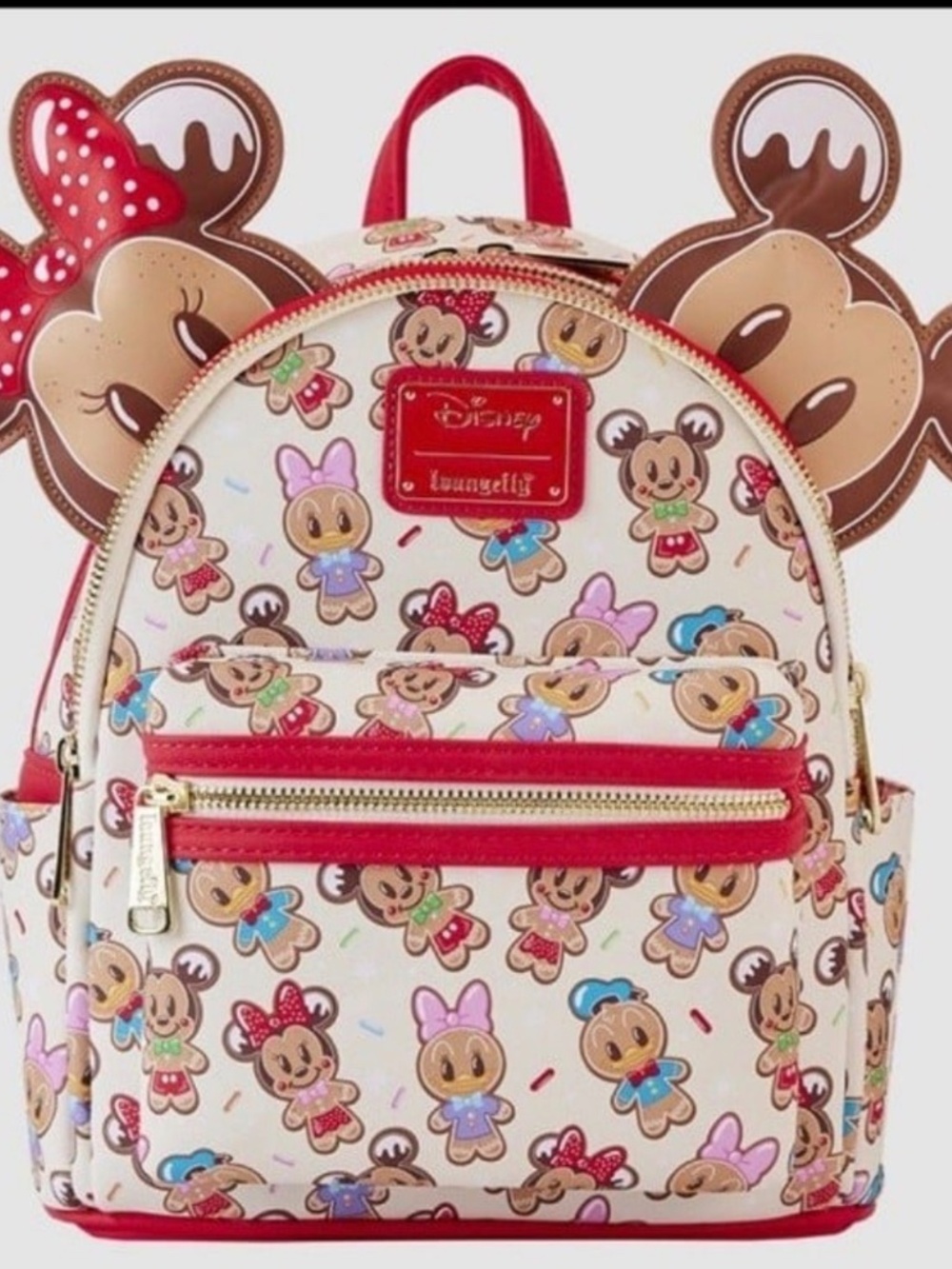 Loungefly and Ears Disney Mickey and Friends Gingerbread Cookie NWT